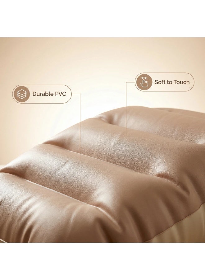 Y&D Inflatable Pregnancy Pillow Air Mattresses Maternity Pillow Support Back Legs Belly Hip Portable Sleeping Pad Full Body Maternity Airbed with Hole Float - Image 4